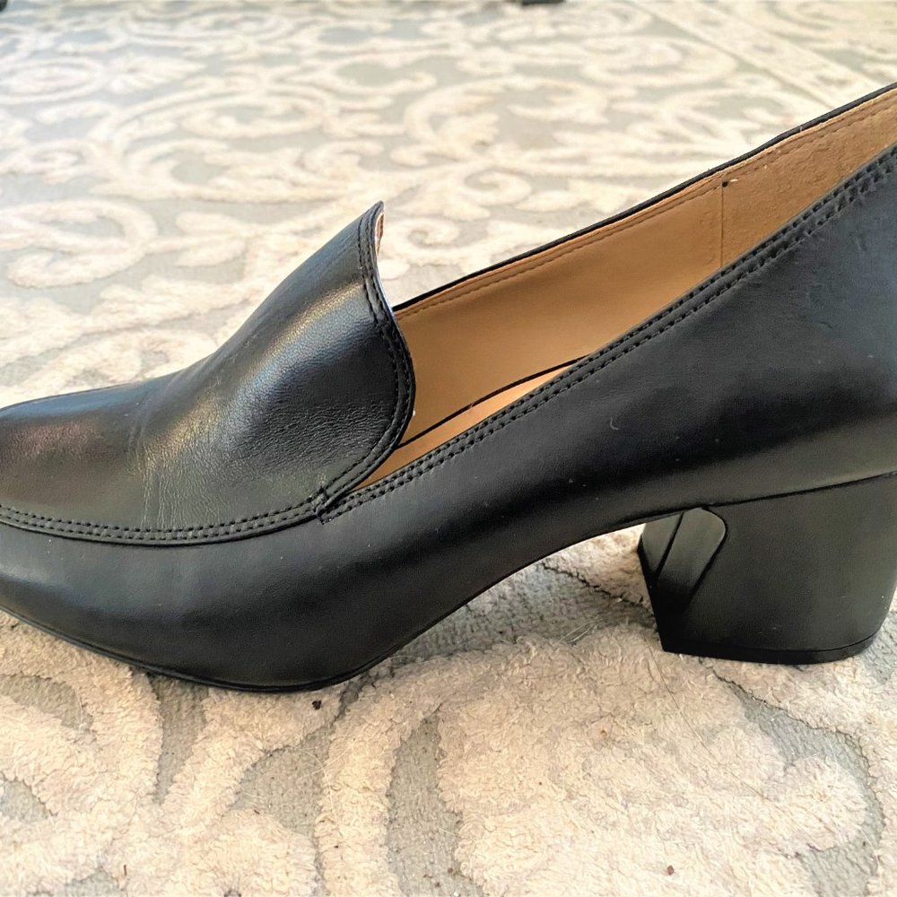 Leather Heeled Loafers - Picture 5 of 6